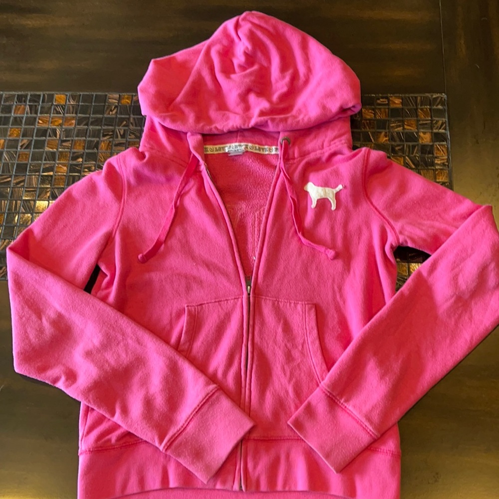PINK zip up hoodie